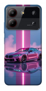 Чохол Pink neon car для ZTE Blade A54 4G