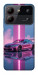 Чохол Pink neon car для ZTE Blade A54 4G