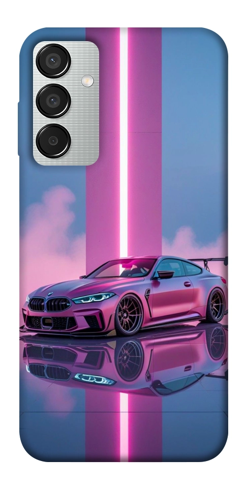 Чехол Pink neon car для Galaxy M15 5G