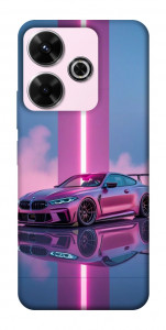 Чехол Pink neon car для Xiaomi Poco M6 4G