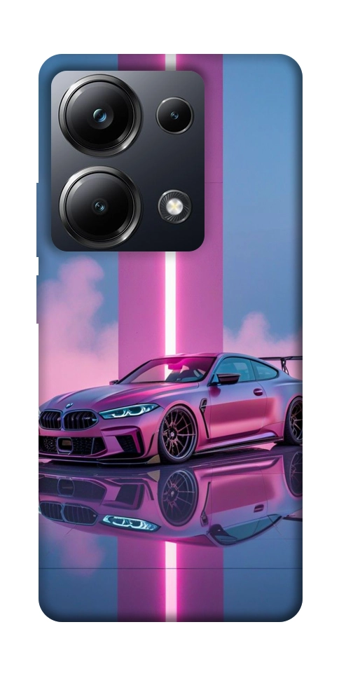 Чохол Pink neon car для Xiaomi Poco M6 Pro 4G