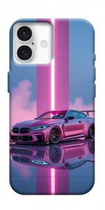 Чохол Pink neon car для iPhone 16