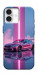 Чехол Pink neon car для iPhone 16