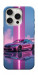 Чехол Pink neon car для iPhone 16 Pro Max