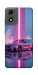Чохол Pink neon car для Motorola Moto E14