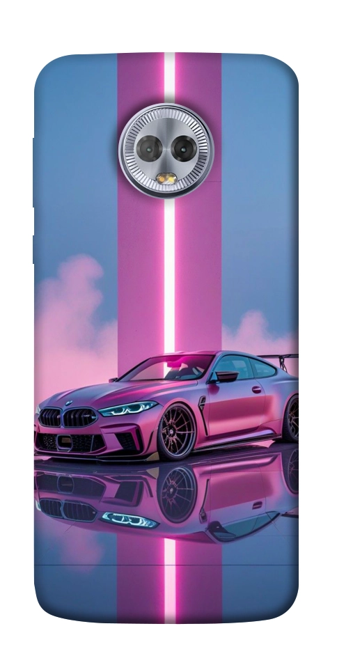 Чохол Pink neon car для Motorola Moto G6 Plus