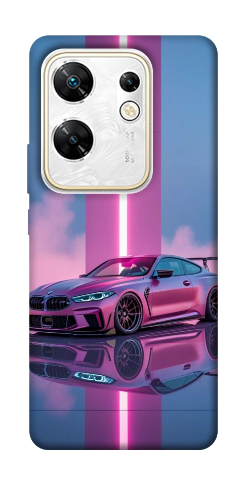 Чехол Pink neon car для Infinix Zero 30 4G