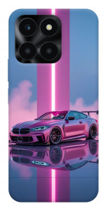 Чехол Pink neon car для Huawei Honor X6a