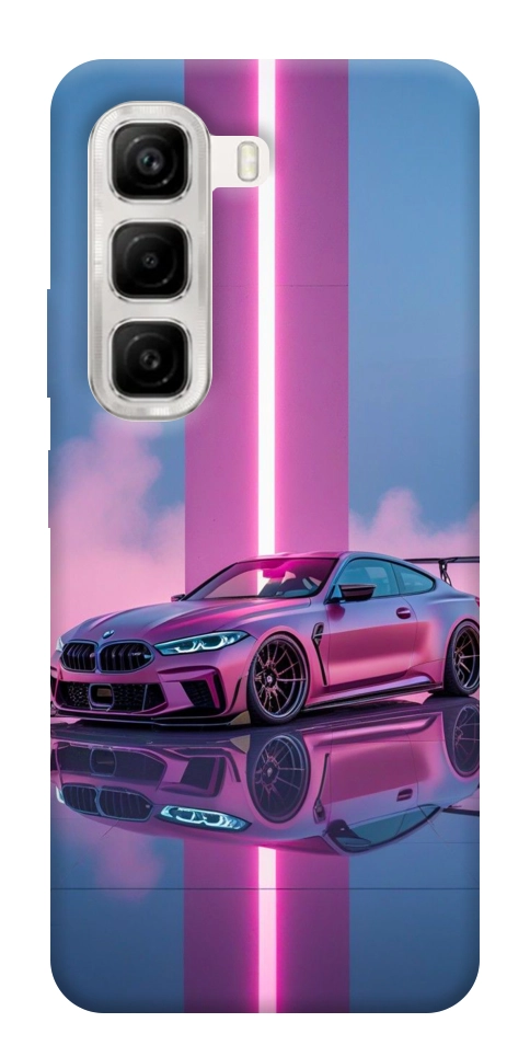 Чохол Pink neon car для Infinix Hot 50 4G