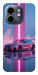 Чохол Pink neon car для Infinix Smart 9 4G