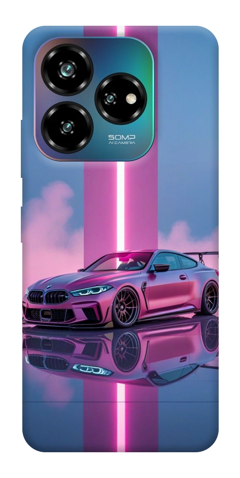 Чехол Pink neon car для ZTE Nubia V60