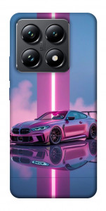 Чехол Pink neon car для Xiaomi 14T Pro