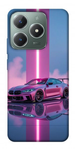 Чехол Pink neon car для Realme C61