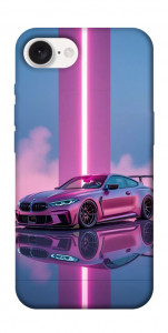 Чехол Pink neon car для iPhone 16e