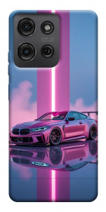 Чохол Pink neon car для Motorola Moto G75 5G