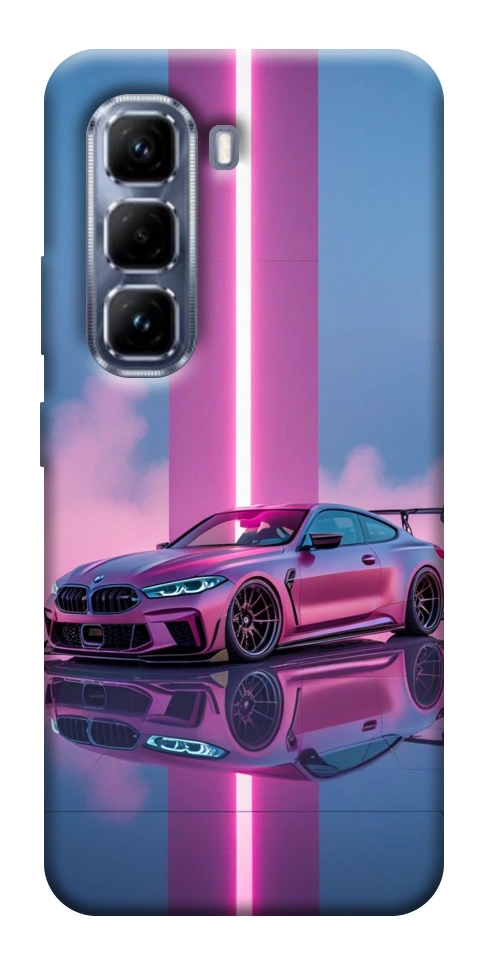 Чохол Pink neon car для Infinix Hot 50 Pro