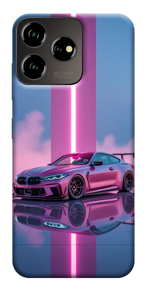 Чохол Pink neon car для ZTE Blade V50 Design 4G