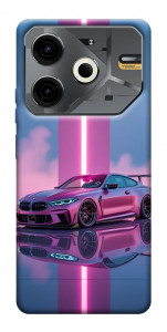 Чехол Pink neon car для TECNO Pova 6 Neo (LI6)