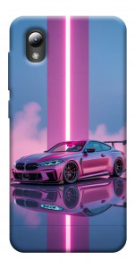 Чехол Pink neon car для ZTE Blade A3 (2019)