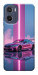 Чехол Pink neon car для Motorola Moto E15