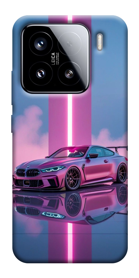 Чохол Pink neon car для Xiaomi 15