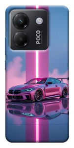 Чехол Pink neon car для Xiaomi Poco M7 Pro 5G