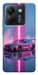 Чехол Pink neon car для Xiaomi Poco M7 Pro 5G