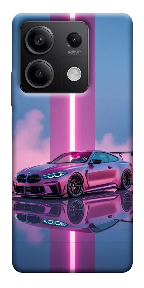 Чехол Pink neon car для Xiaomi Redmi Note 13 5G