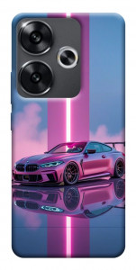 Чехол Pink neon car для Xiaomi Poco F6