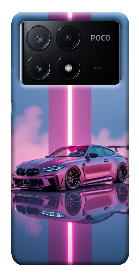 Чохол Pink neon car для Xiaomi Poco X6 Pro