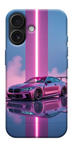 Чехол Pink neon car для iPhone 17