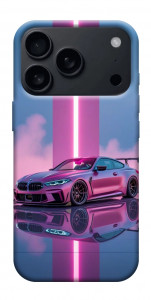 Чехол Pink neon car для iPhone 17 Pro Max