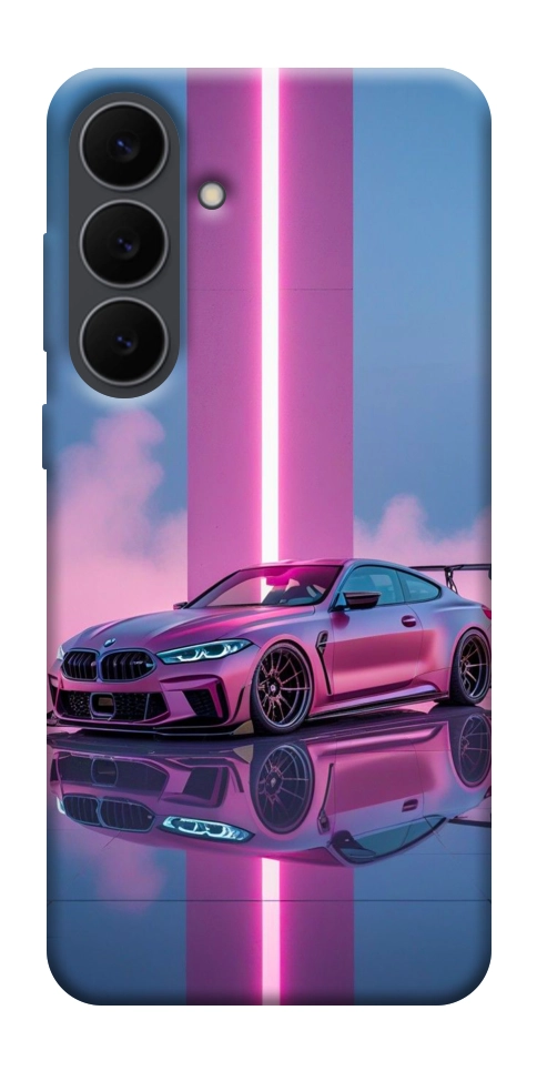 Чехол Pink neon car для Galaxy S25 FE