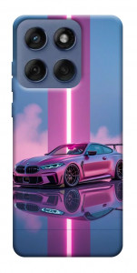 Чохол Pink neon car для Motorola Edge 60 Fusion