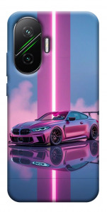 Чехол Pink neon car для Xiaomi Poco F7