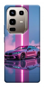 Чехол Pink neon car для Infinix Note 50 Pro 4G