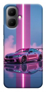 Чехол Pink neon car для Infinix Smart 10