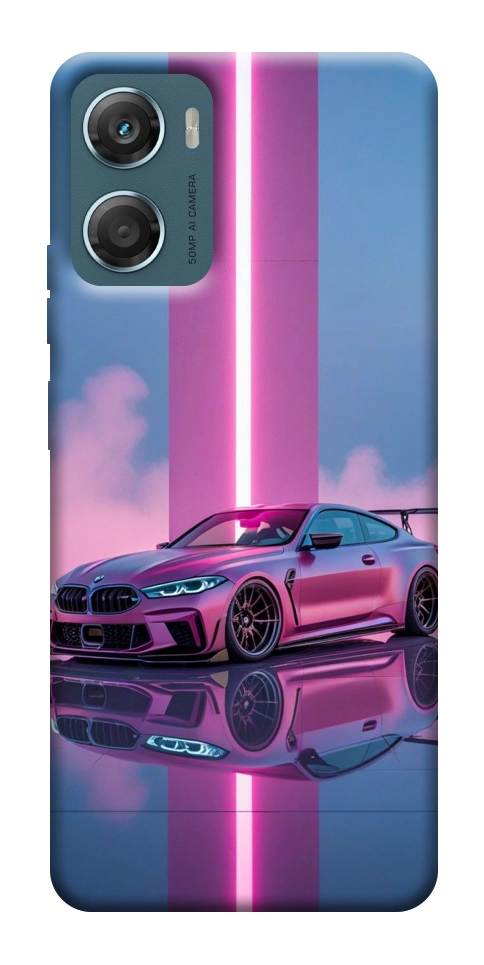 Чохол Pink neon car для Motorola Moto G06