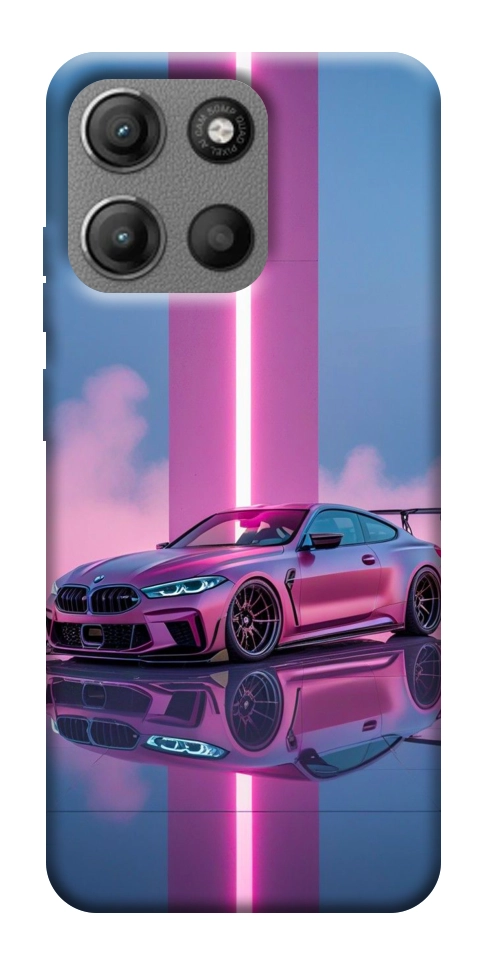 Чохол Pink neon car для Motorola Moto G15 Power