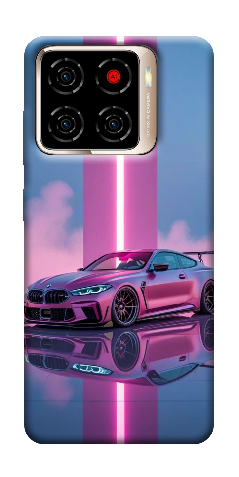 Чехол Pink neon car для ZTE Blade A56