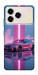 Чехол Pink neon car для ZTE Blade A76 4G