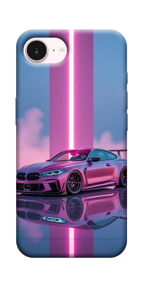 Чехол Pink neon car для iPhone 17e