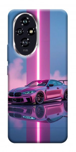 Чохол Pink neon car для Huawei Honor 200