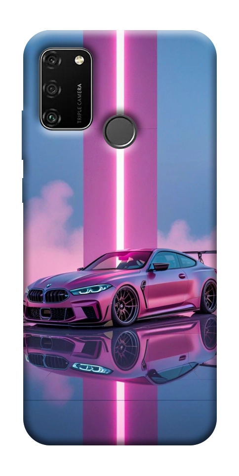 Чехол Pink neon car для Huawei Honor 9A