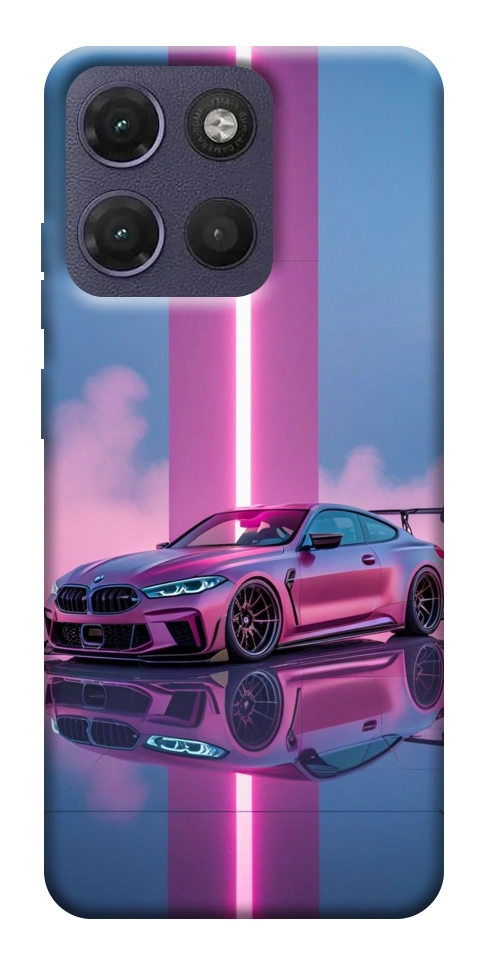 Чохол Pink neon car для Motorola Moto G17