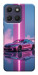 Чохол Pink neon car для Motorola Moto G17