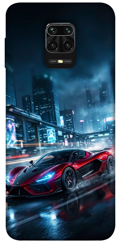 Чехол Red sport car для Xiaomi Redmi Note 9 Pro