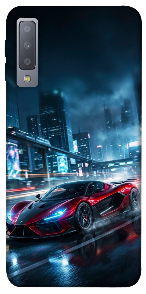 Чехол Red sport car для Galaxy A7 (2018)