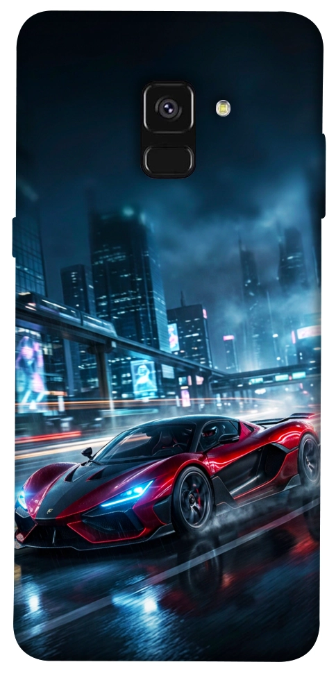 Чехол Red sport car для Galaxy A8 (2018)