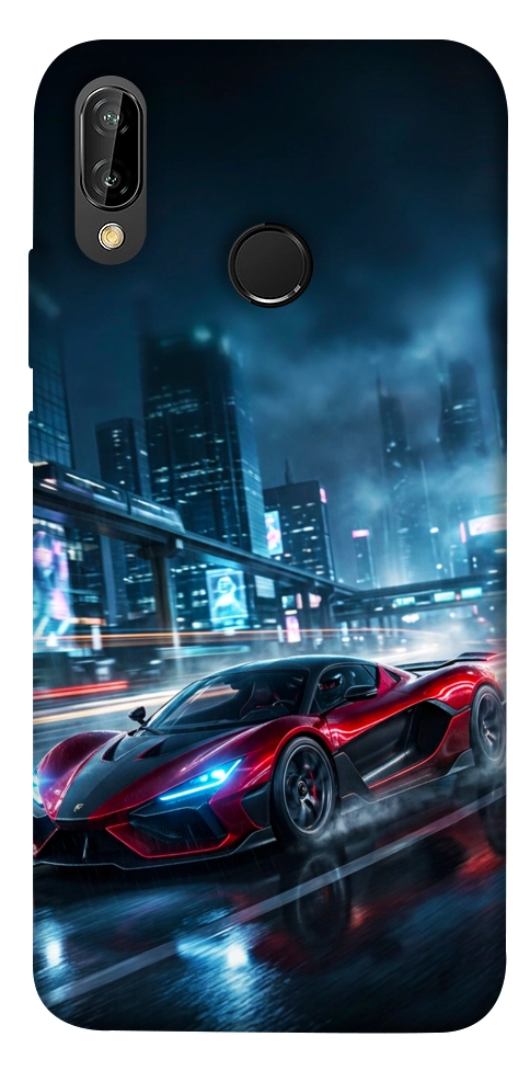 Чехол Red sport car для Huawei P20 Lite